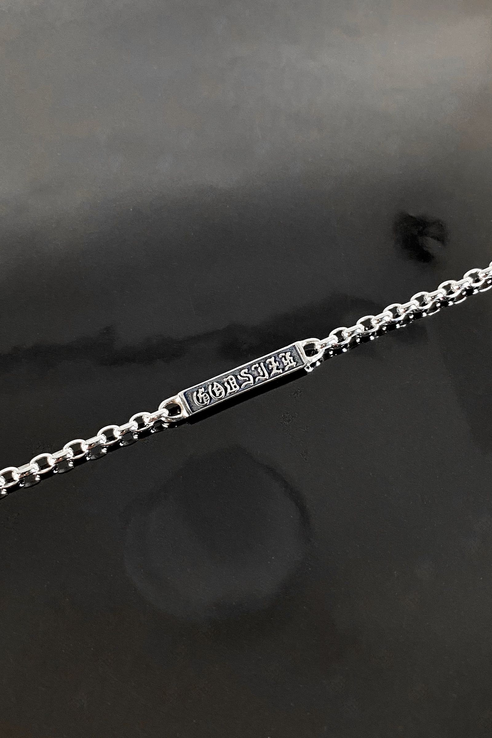 《受注生産》 CHAIN NECKLACE #1 with GODSIZE® I.D. TAG medium ネックレス 【GOD SIZE】 注文から1カ月後入荷予定