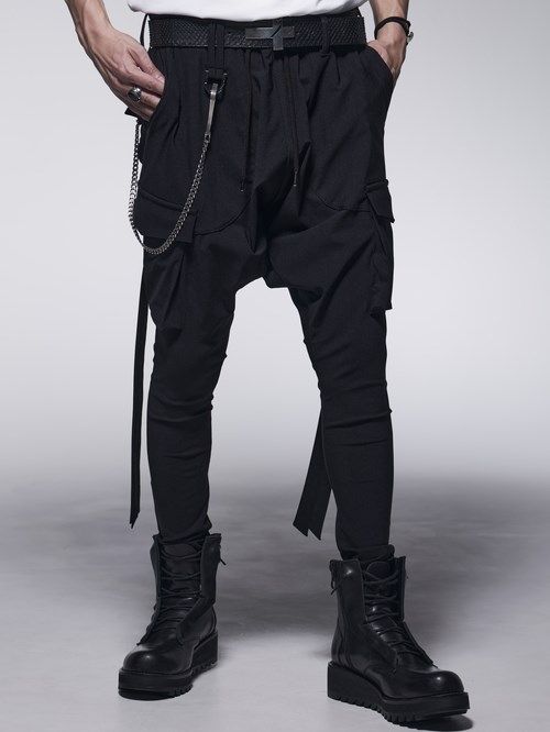 《予約品》 SaruelCargoPants / カーゴパンツ / ブラック 【kiryuyrik】 10月末以降入荷予定