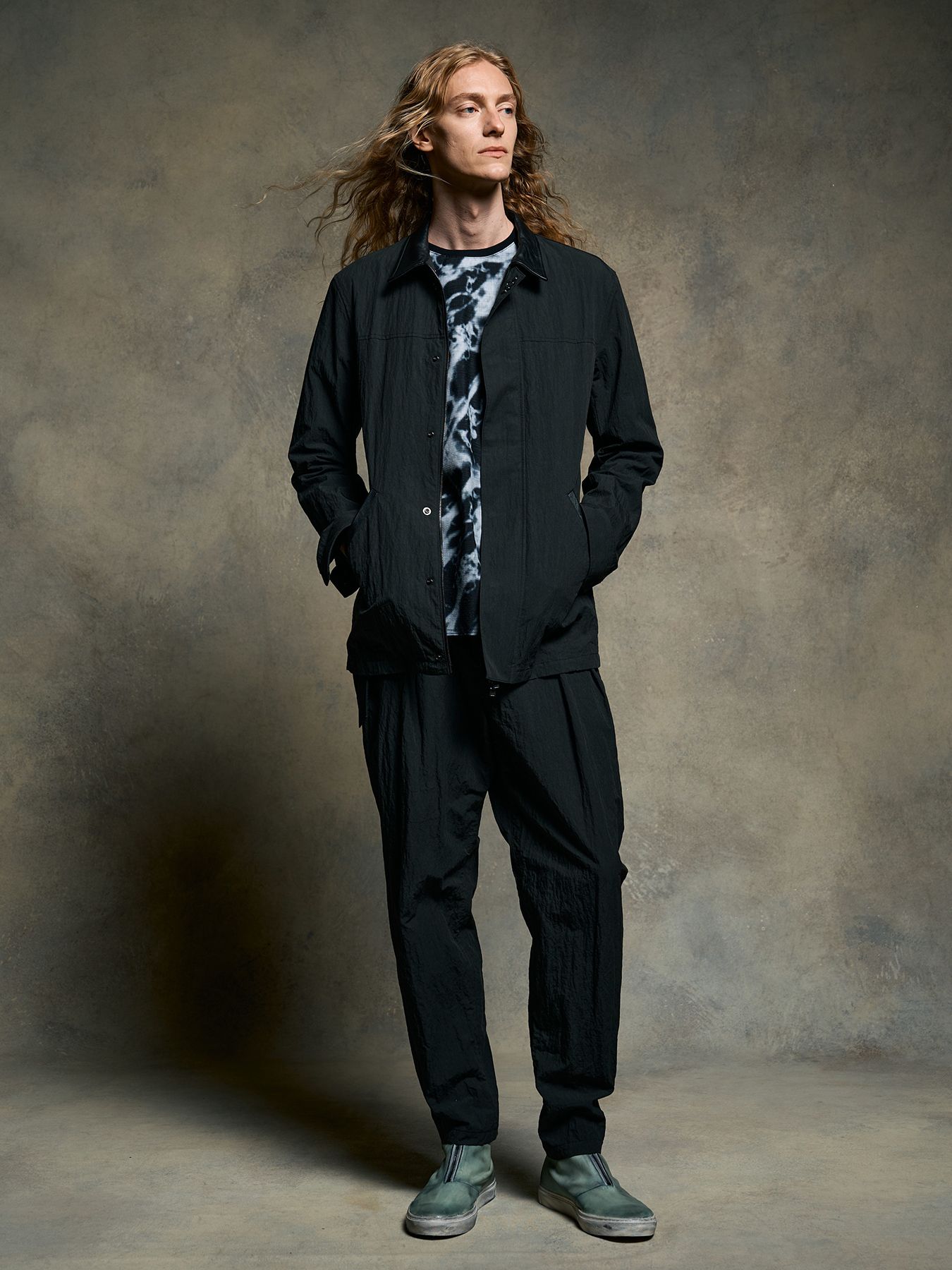 【予約品 9月23日(火) 締切】zip coverall jacket / ジップ カバーオール ジャケット / チャコールブラック