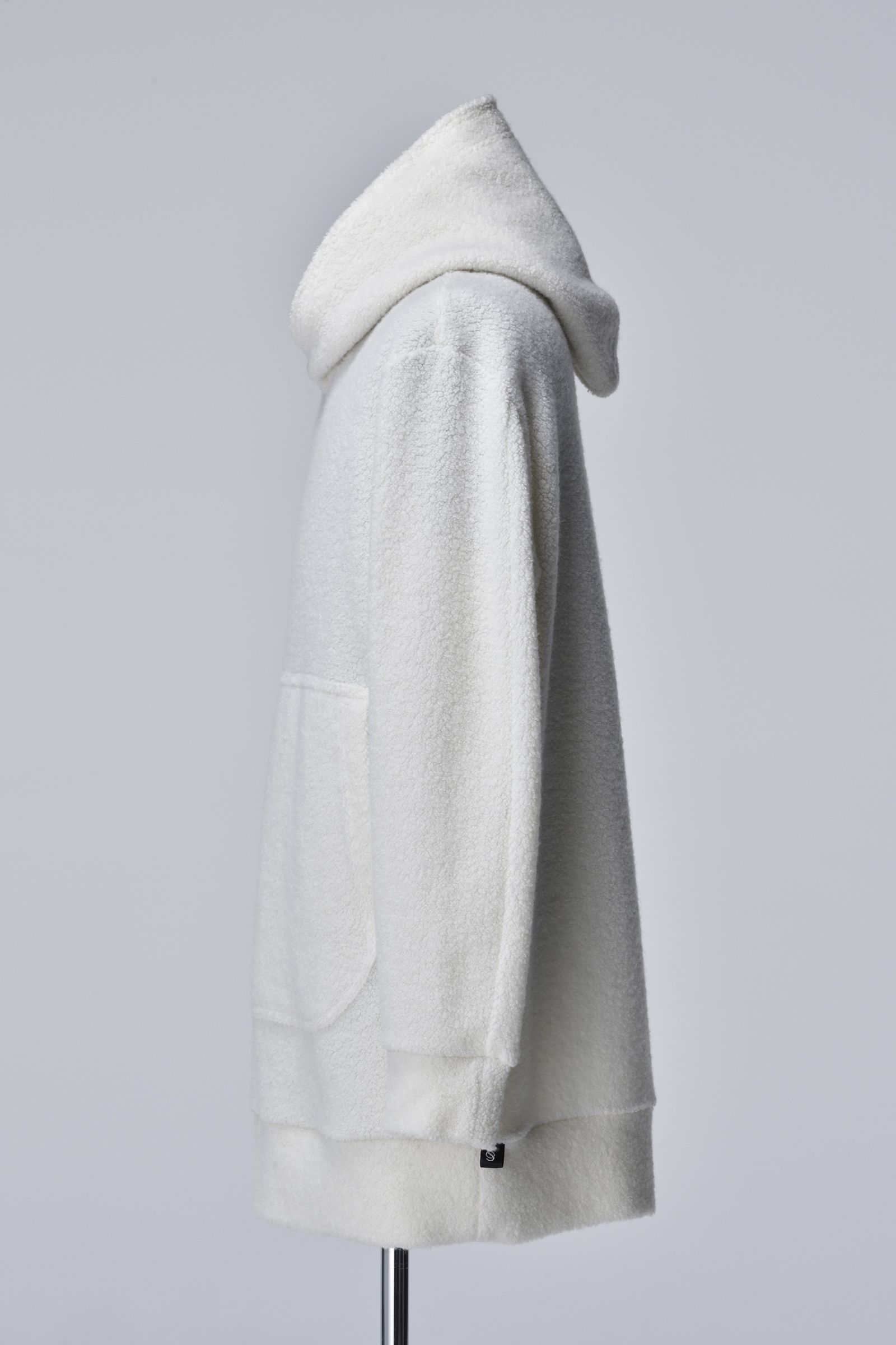 《予約》 Recycled Wool Pile Loose Hoodie  / ホワイト 【THE ONENESS】 11月入荷予定