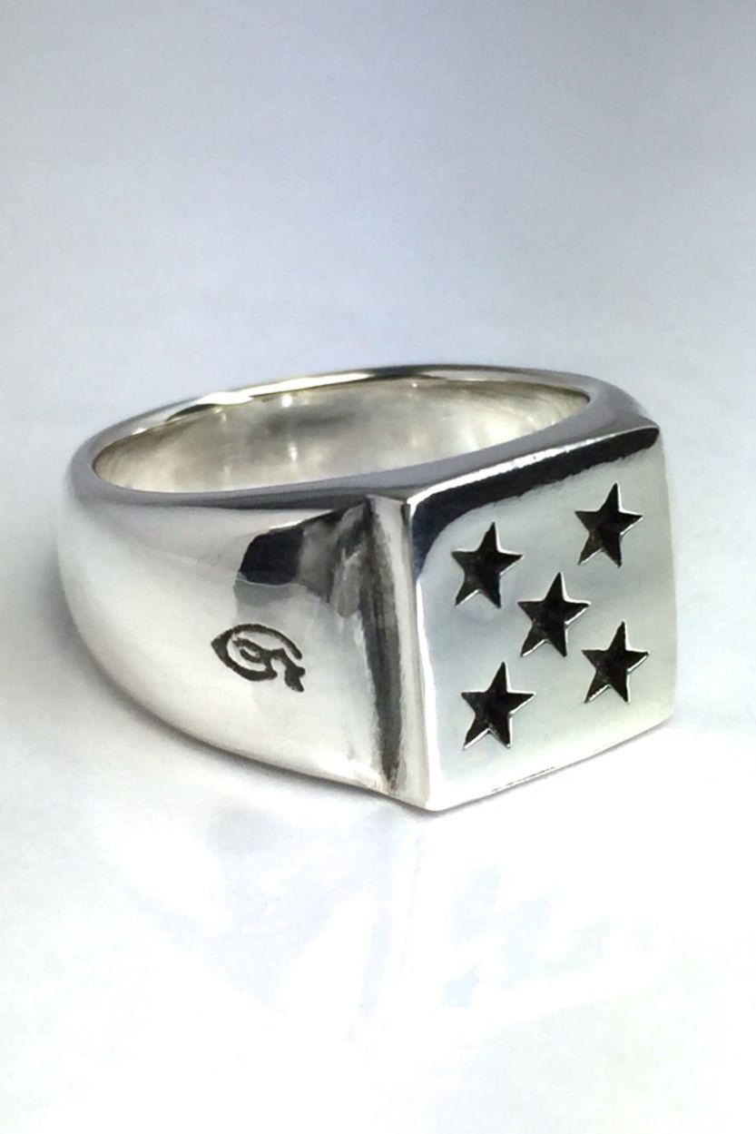 《受注生産》 FIVE STARS RING リング 【GOD SIZE】 注文から2～3週間後入荷予定
