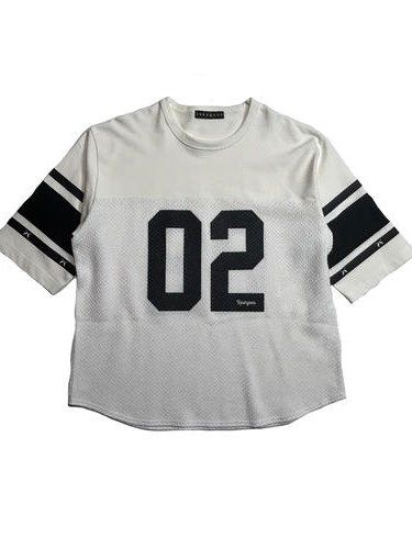 《予約品8月31日 23時55分締め》 FOOTBALL TEE / Tシャツ / ホワイト 【roarguns 】 2024年3月入荷予定