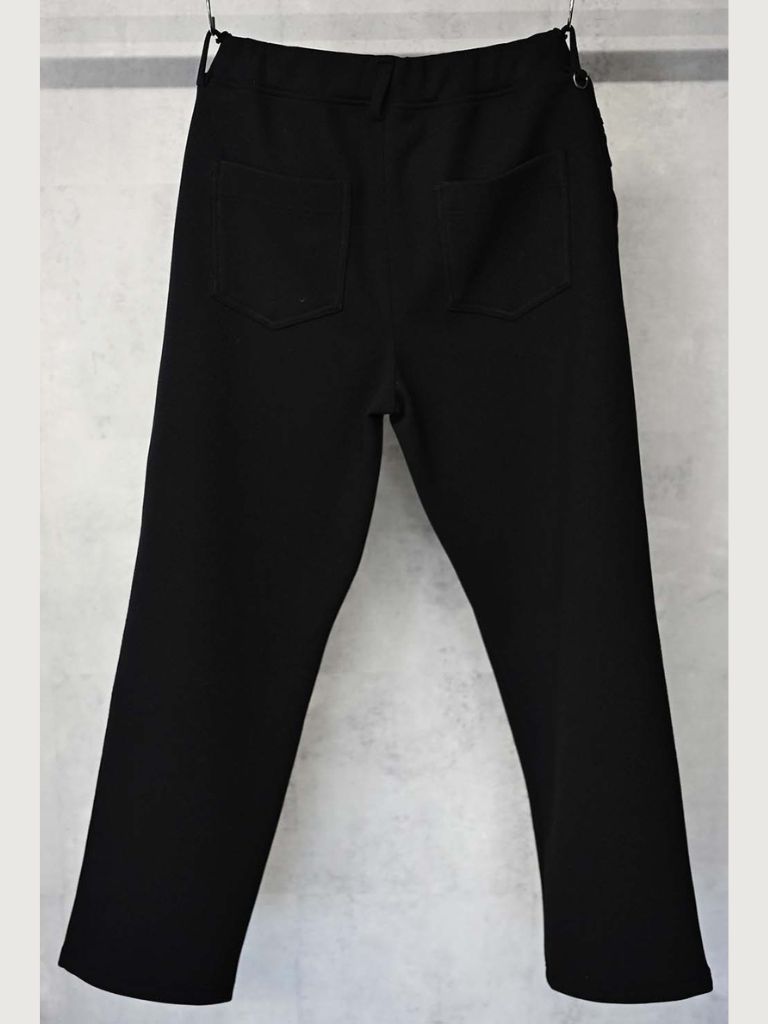 《予約9月1日18時締め》 MELTON WIDE TUCK PANTS  / ワイドタックパンツ / ブラック