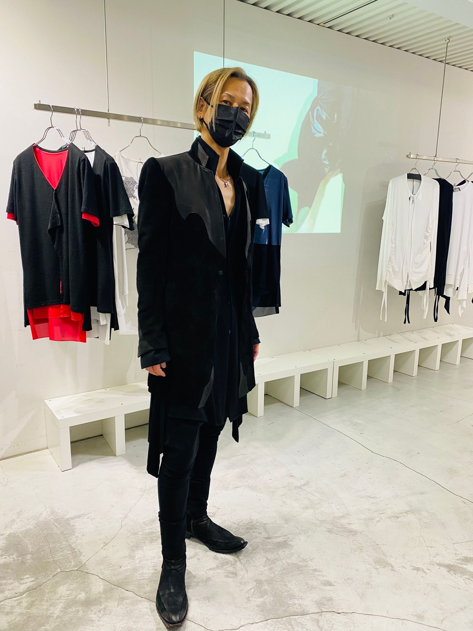 《予約品》 TailHemLeatherJacket / レザージャケット / ブラック 【kiryuyrik】 10月以降入荷予定