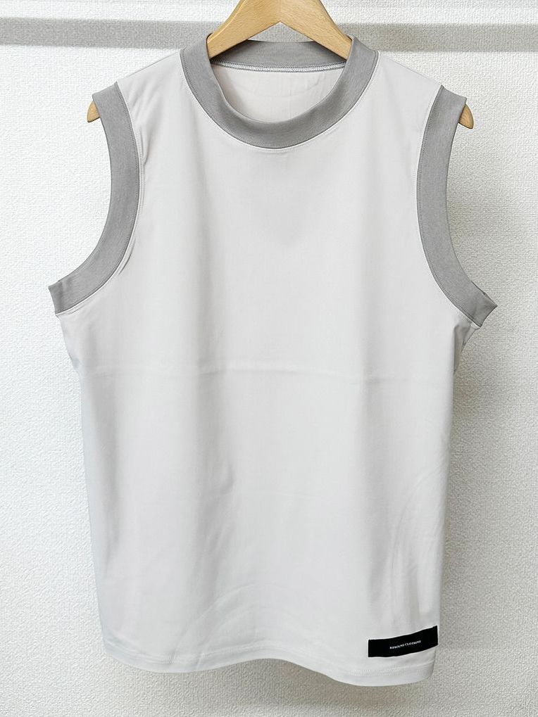 《予約品3月3日18：00締め》 HOME  NYLON NO SLEEVE / ノースリーブ / グレージュ