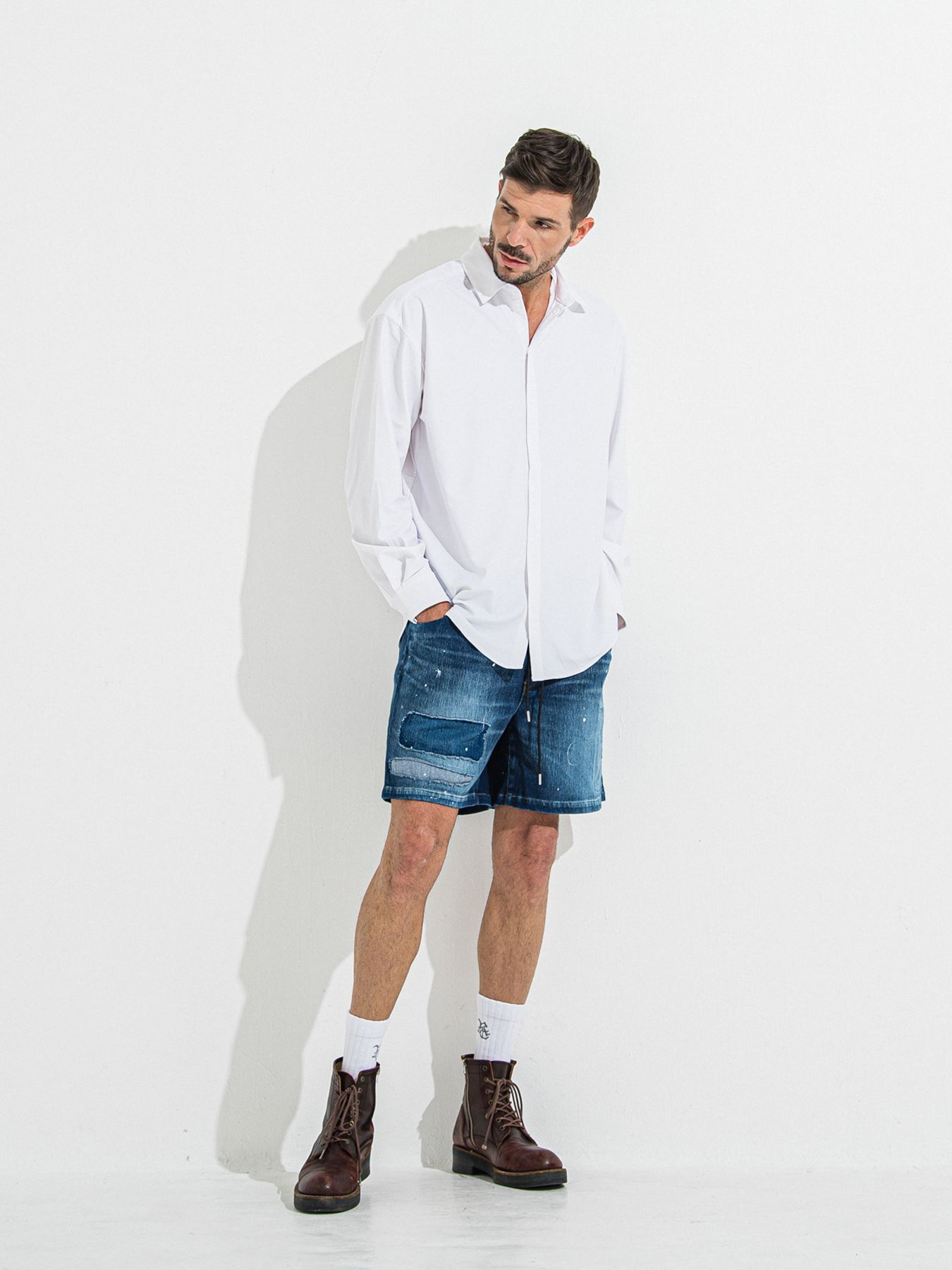 【予約品 】RASH JACK SHIRTS / ラッシュガード ジャックシャツ / ホワイト