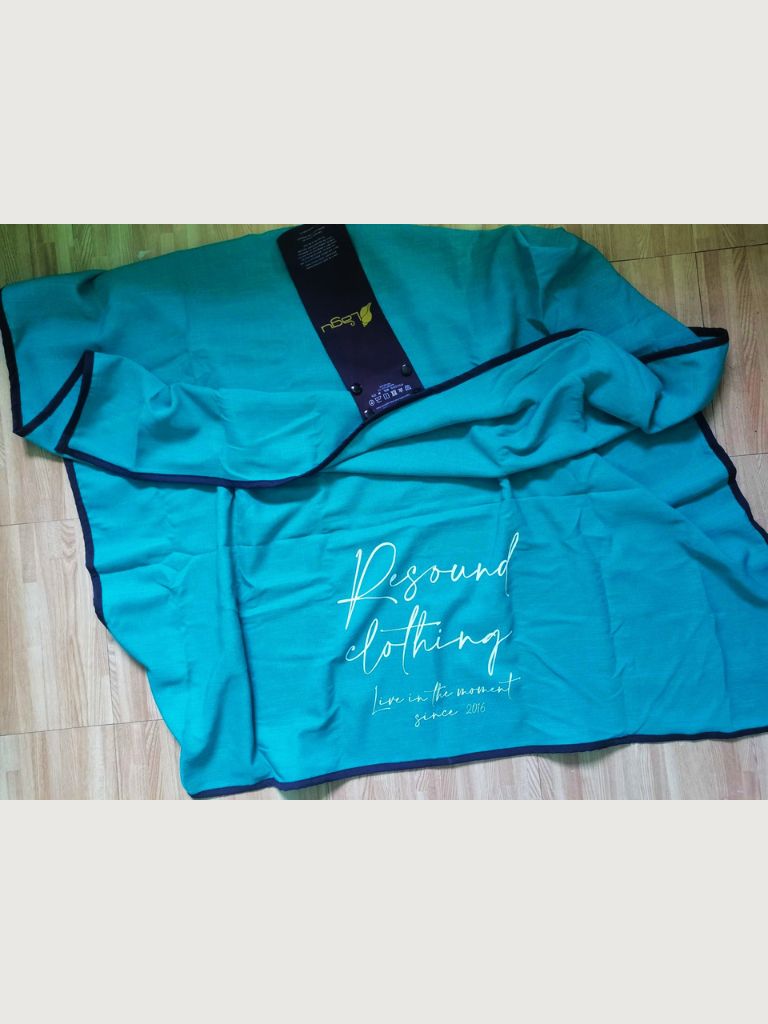 【予約品】 RESOUND X Lagu Blanket&ecobag  / ブランケット＆エコバッグ / ターコイズ