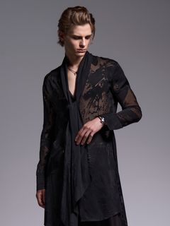 【予約品 1月4日(日) 締切】Stole Flare Shirt / ストールフレアシャツ / ブラック