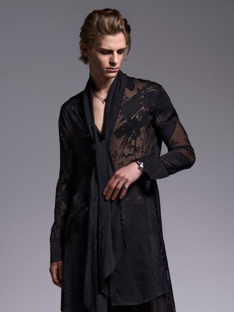 【予約品 1月4日(日) 締切】Stole Flare Shirt / ストールフレアシャツ / ブラック