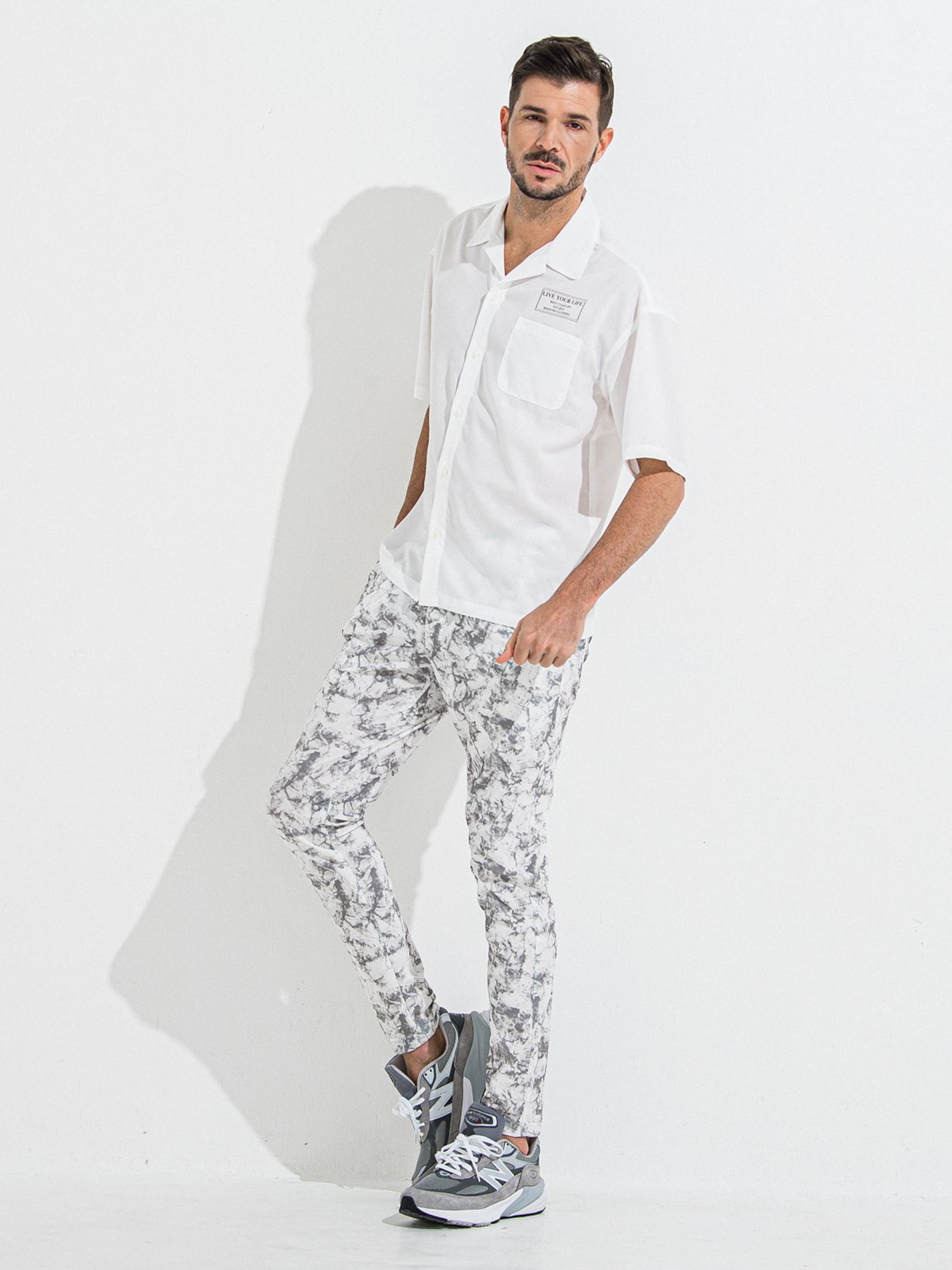 【予約品】CHRIS EASY TUCK PANTS / クリスイージータックパンツ / マーブルグレー