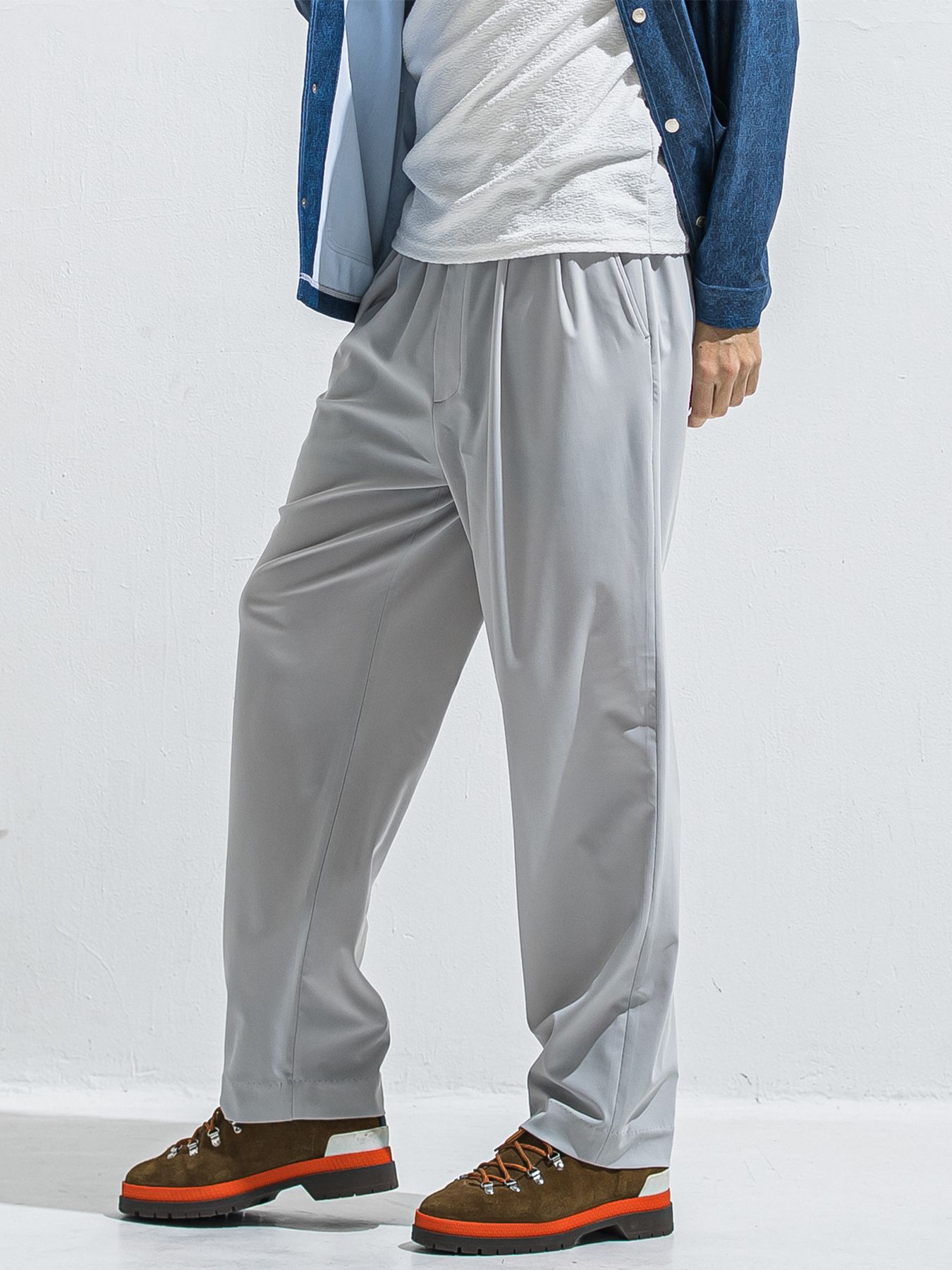 【予約品 2月15日(日) 18:00 締切】BEN PANTS / ワイドルーズパンツ / グレー