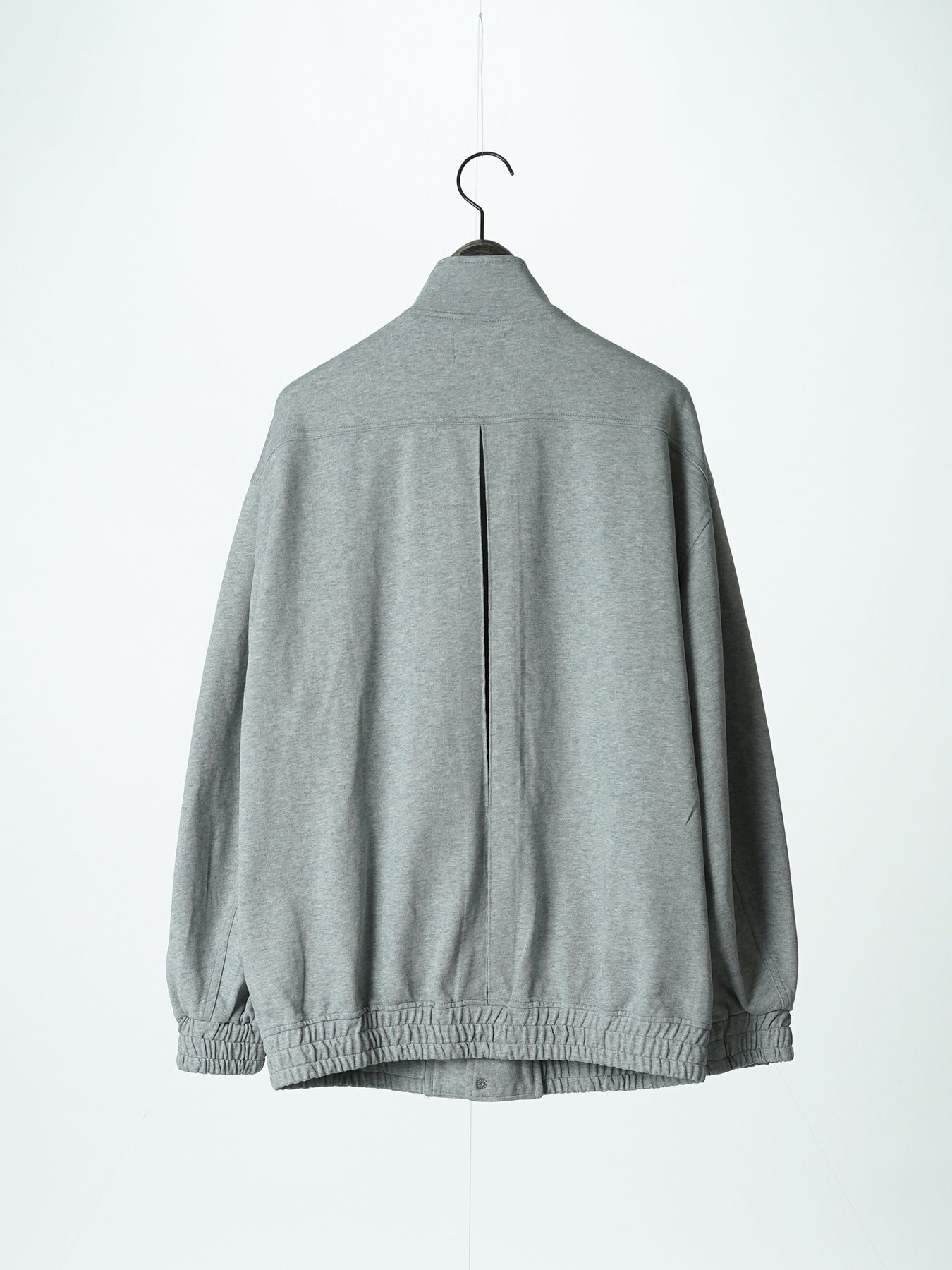 【予約品 5月6日(水) 締切】MOLD-SWEATJACKET / スタンドブルゾン / 杢グレー