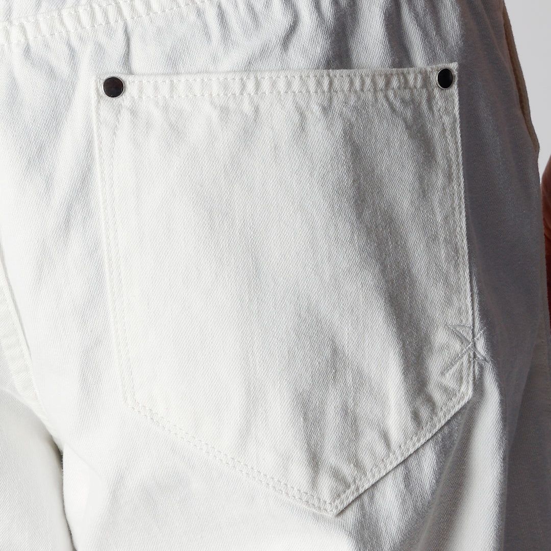 10oz Denim USED Two Tuck Wide Pants / ワイドデニムパンツ / ホワイト 【ys Yuji SUGENO】