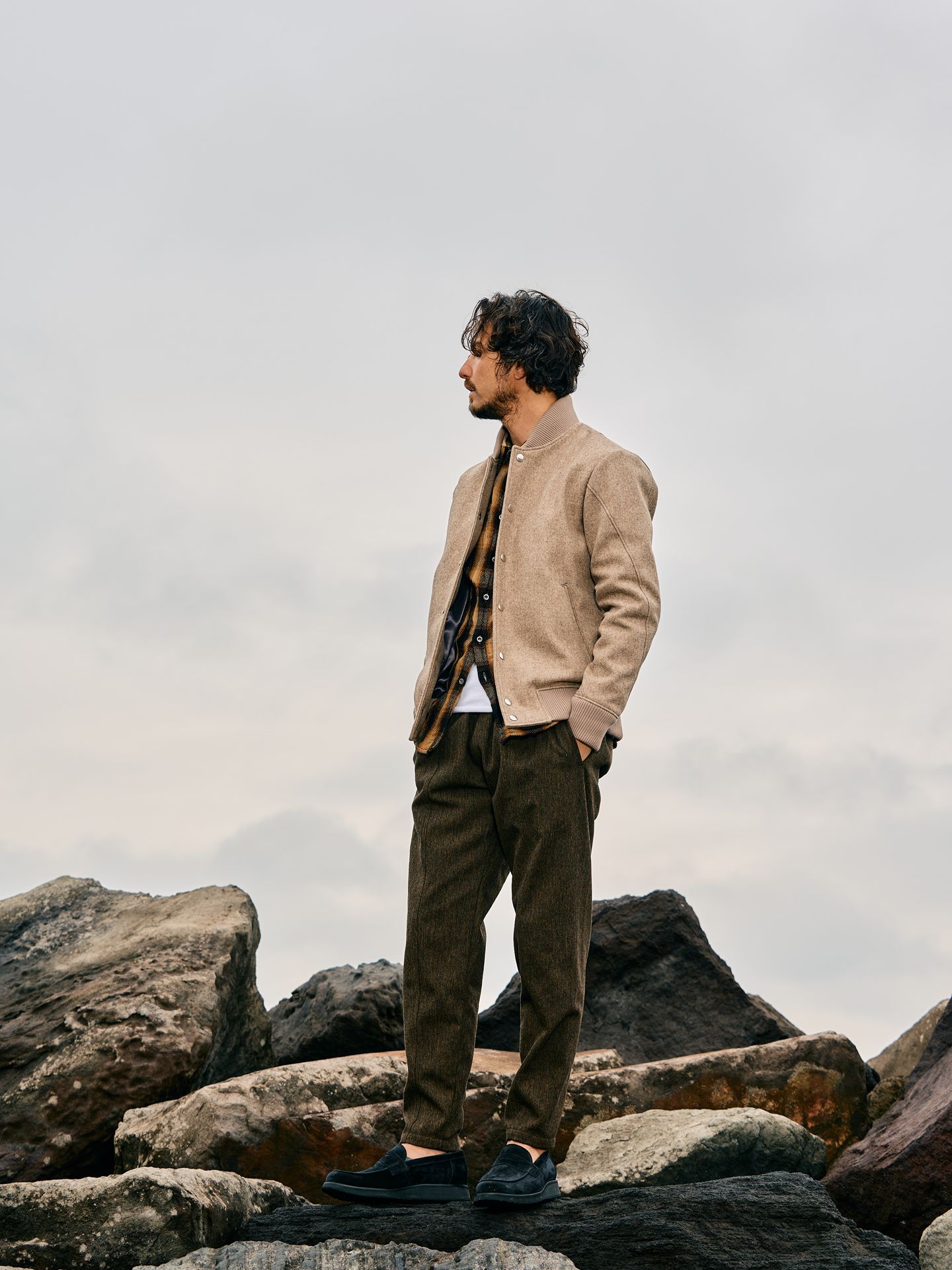 【予約品】 serge easy pants / イージーパンツ / カーキ
