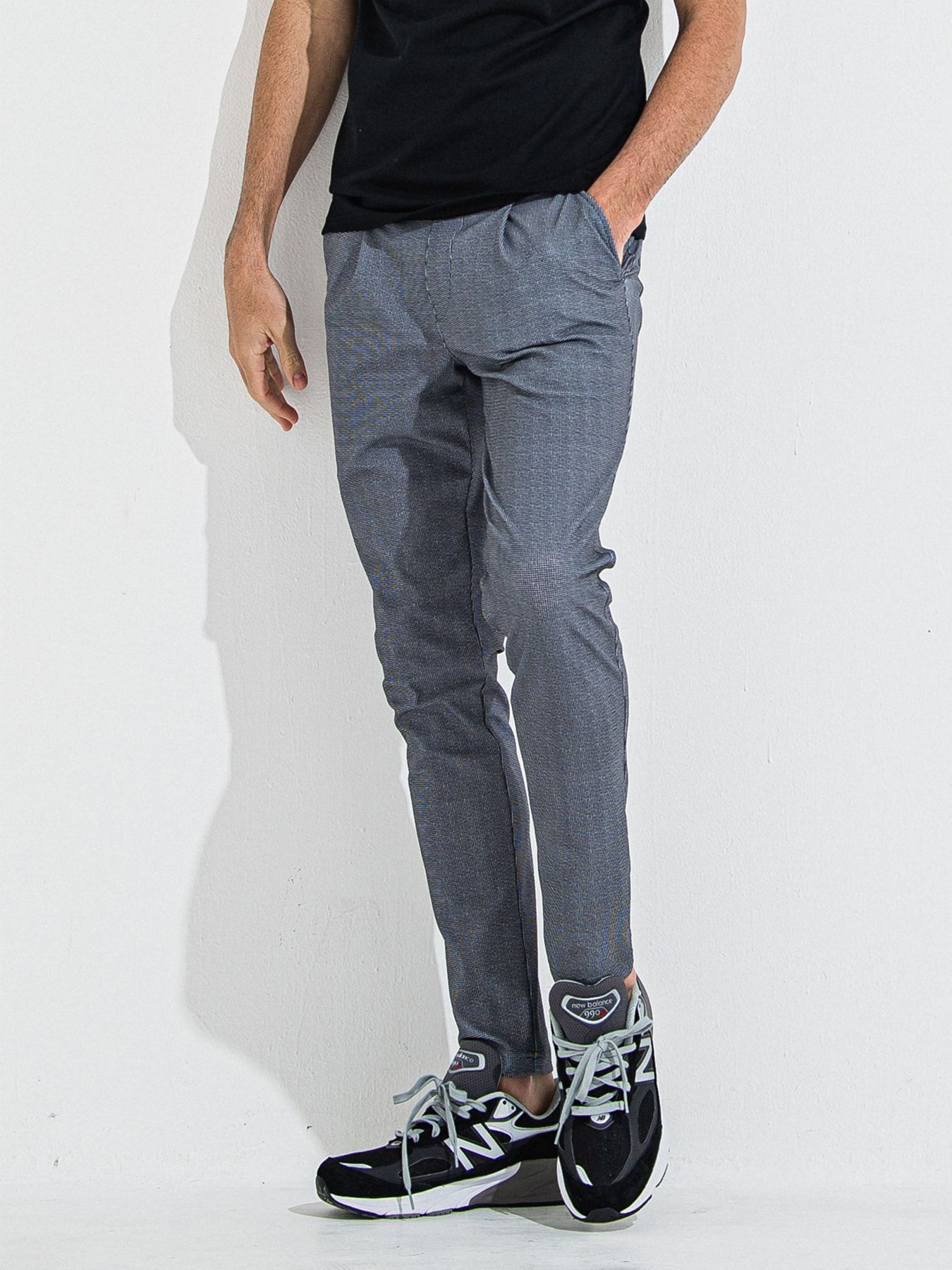CHRIS EASY TUCK PANTS / クリスイージータックパンツ / チェックブラック CHECK BK
