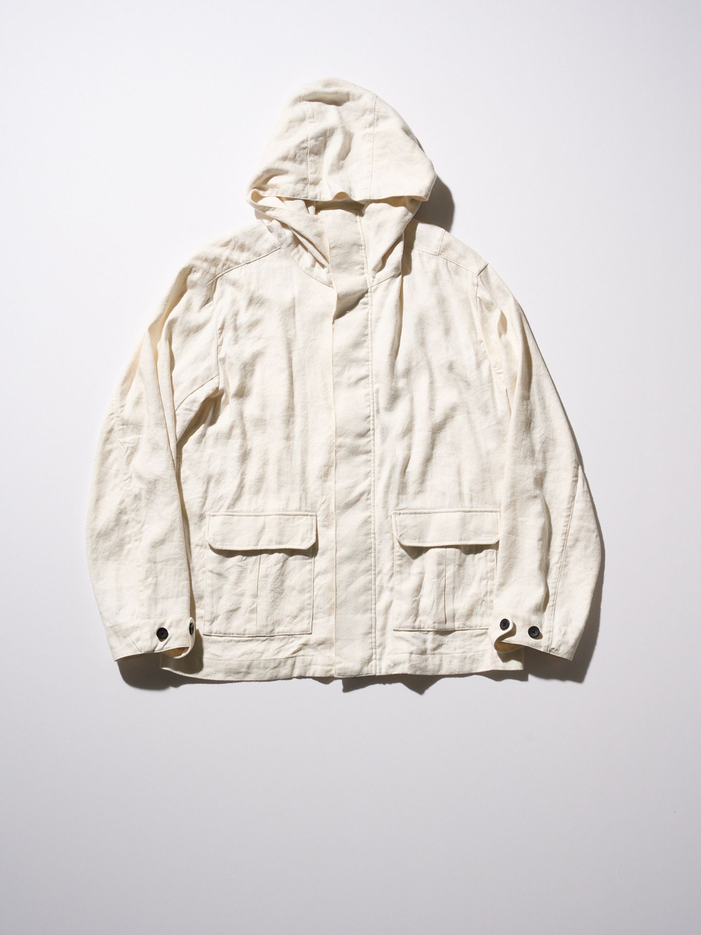 【予約品9月16日 10時締め】 hooded blouson / パーカー / ホワイト