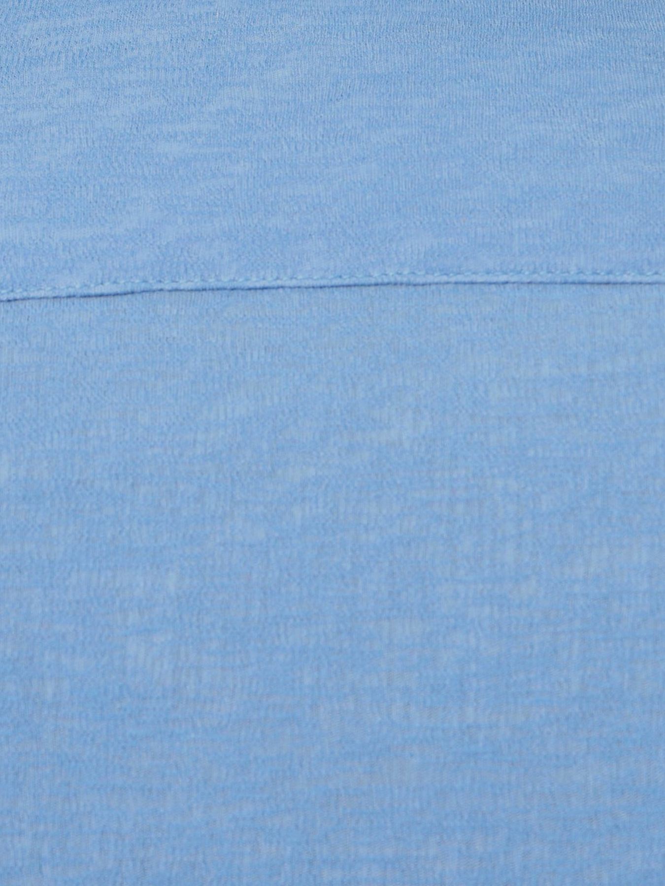 シャリトロメランジジャージー ショートレギュラーシャツ / サックス 【HIDEAWAYS NICOLE】