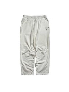 【予約品 8月10日(日) 締切 】アイトヘイワ SWEAT PANTS / アイトヘイワ スウェットパンツ / 刺繍 クリスタル オフホワイト