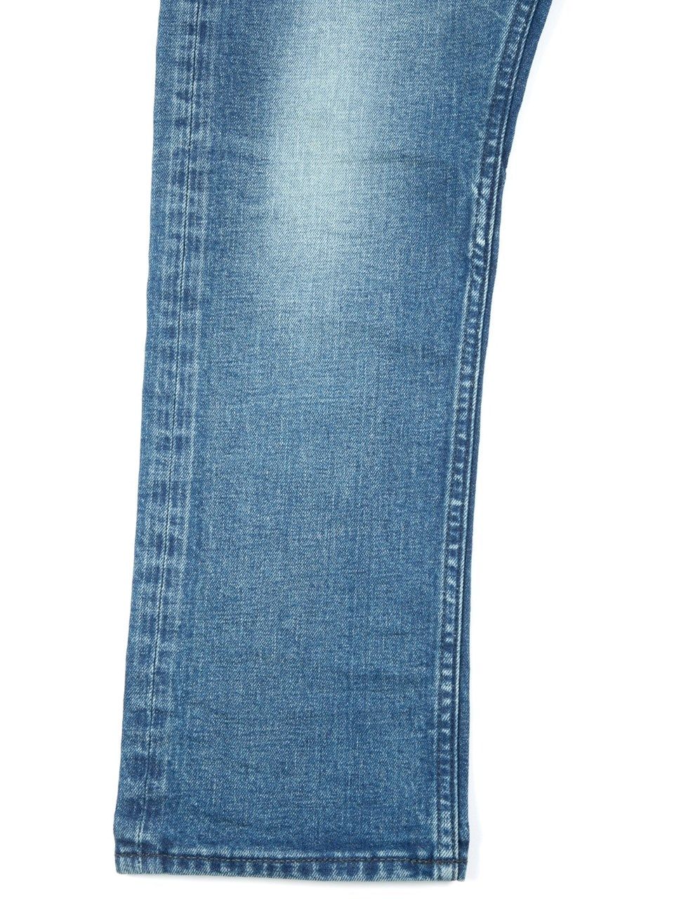 12.5oz Organic Cotton Stretch Over Lap Tight Straight Jeans / 12.5oz オーガニックコットン ストレッチデニム オーバーラップ タイトストレート ジーンズ / Over Down / インディゴ