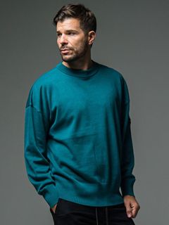 SILK KNT OVER LONG SLEEVE  / スリーブセーター / グリーン 【RESOUND CLOTHING】