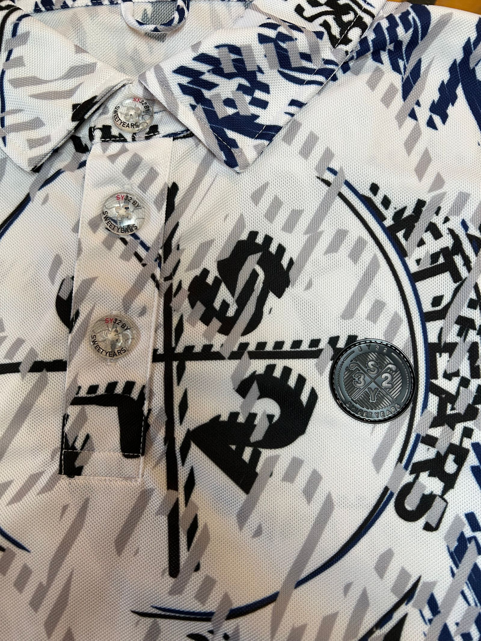 RECYCLE BIG CROSS GRAPHIC KANOKO ポロシャツ｜MEN'S【SY32 by SWEET YEARS GOLF】