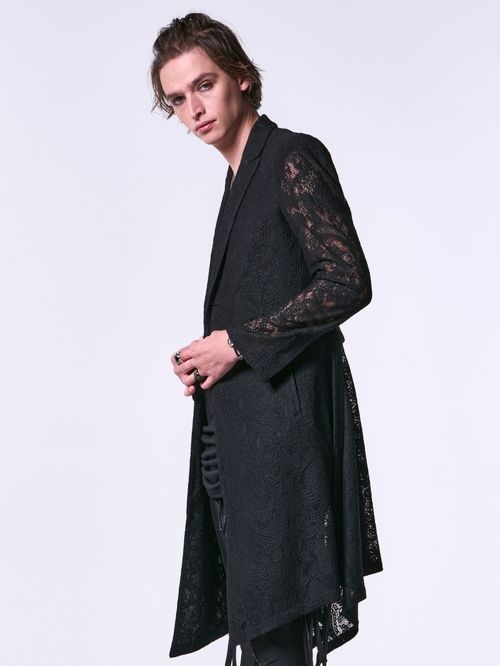 《予約品1月13日 10時締め》 FlareJacket / レースフレアジャケット / ブラック