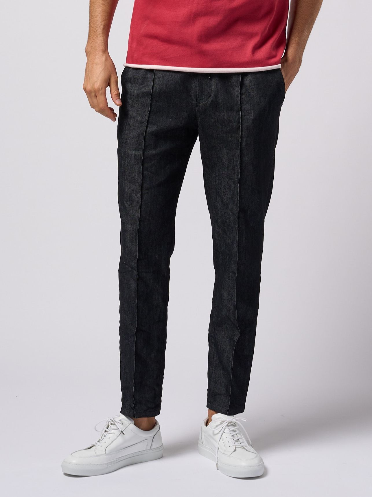 wjk - 【予約品9月19日 10時締め】 denim pin-tuck slacks / 2