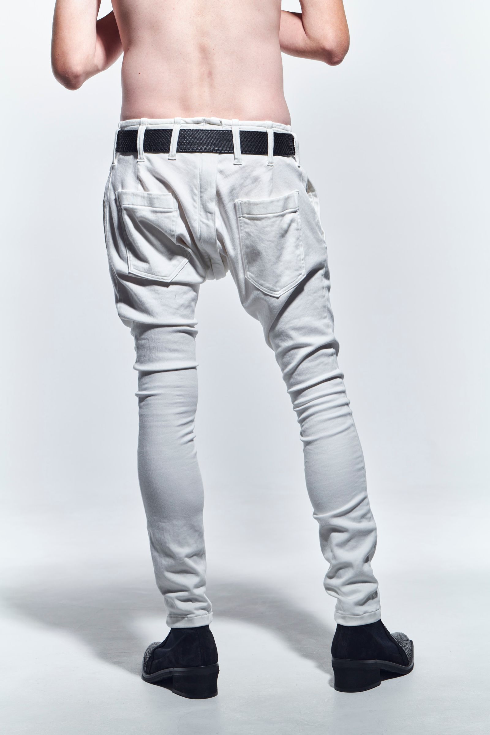 《予約品》 SaruelBondagePants デニムパンツ WhiteDenim / White 【kiryuyrik】 2月入荷予定