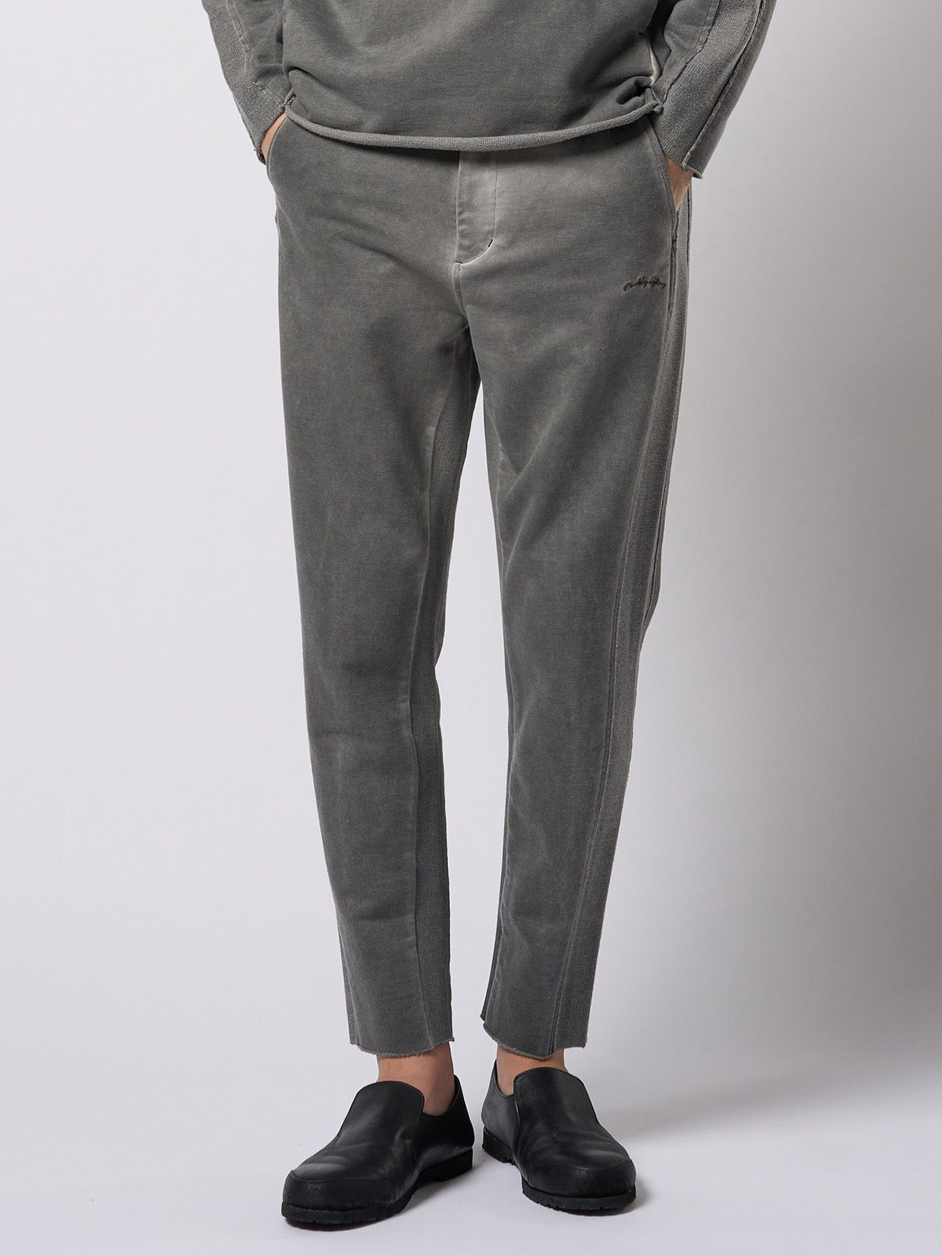 【予約品 9月23日(火) 締切】cut-off sweat pants / カットオフ スウェットパンツ / ダークグレー