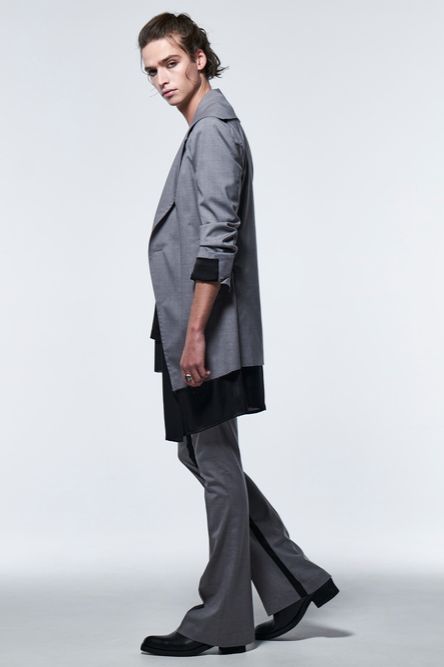 《予約品》 FlareSingleNapoleonJacket / ライトグレー 【kiryuyrik】 2023年3月以降入荷予定