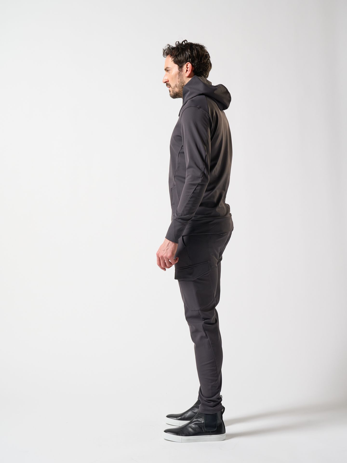 【予約品】 overlap hoodie / パーカー / ダークグレー