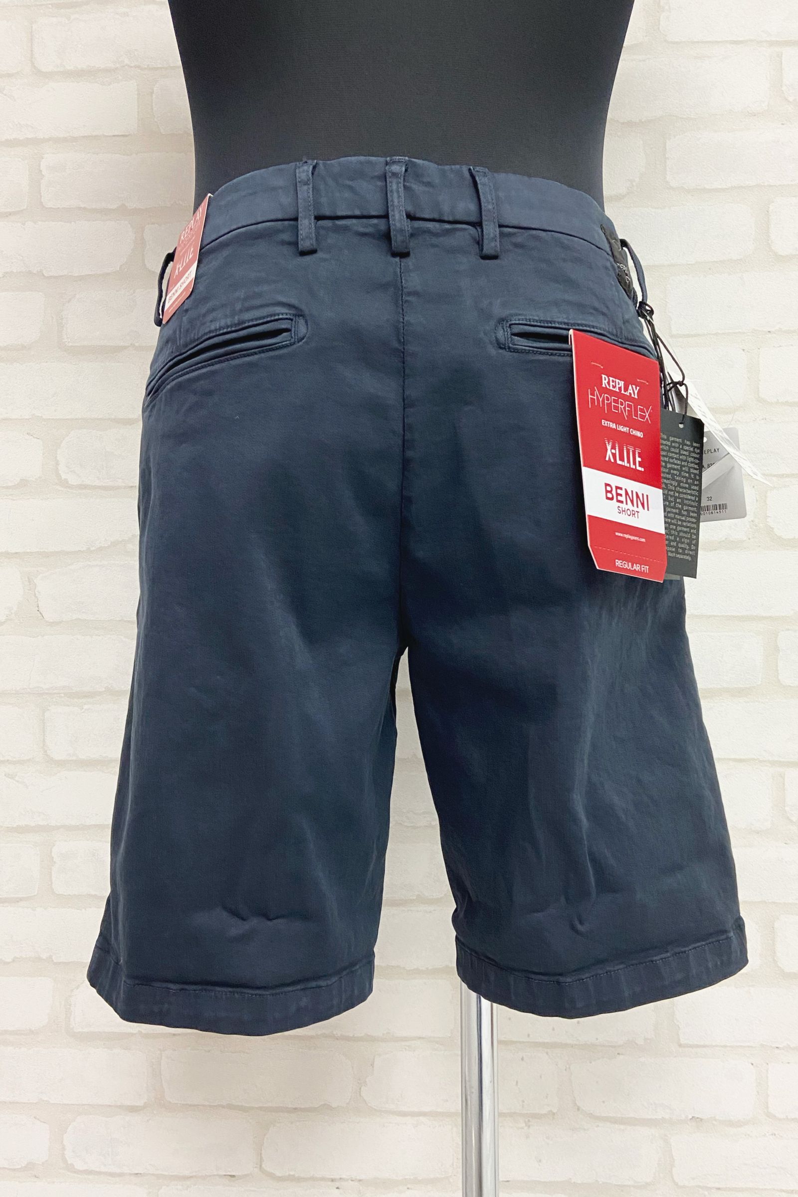 REPLAY - BENNI SHORT Hyperflex スーパーストレッチ チノ