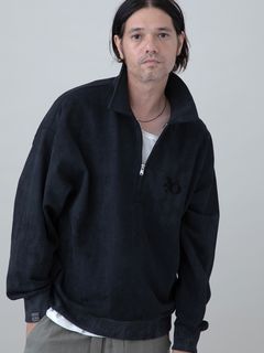 【予約品 11月23日(日) 締切】MINIMALPULLOVER / プリント プルオーバーシャツ / BLACK