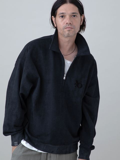 【予約品 11月23日(日) 締切】MINIMALPULLOVER / プリント プルオーバーシャツ / BLACK