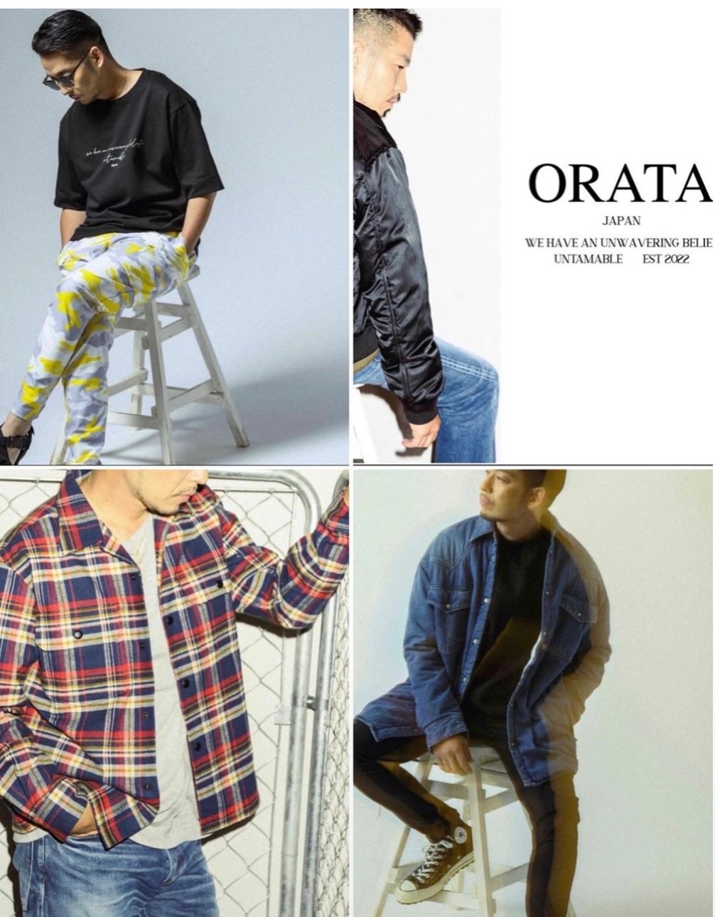 ORATA - 《予約品》 westan shirt coat / インディゴユーズド