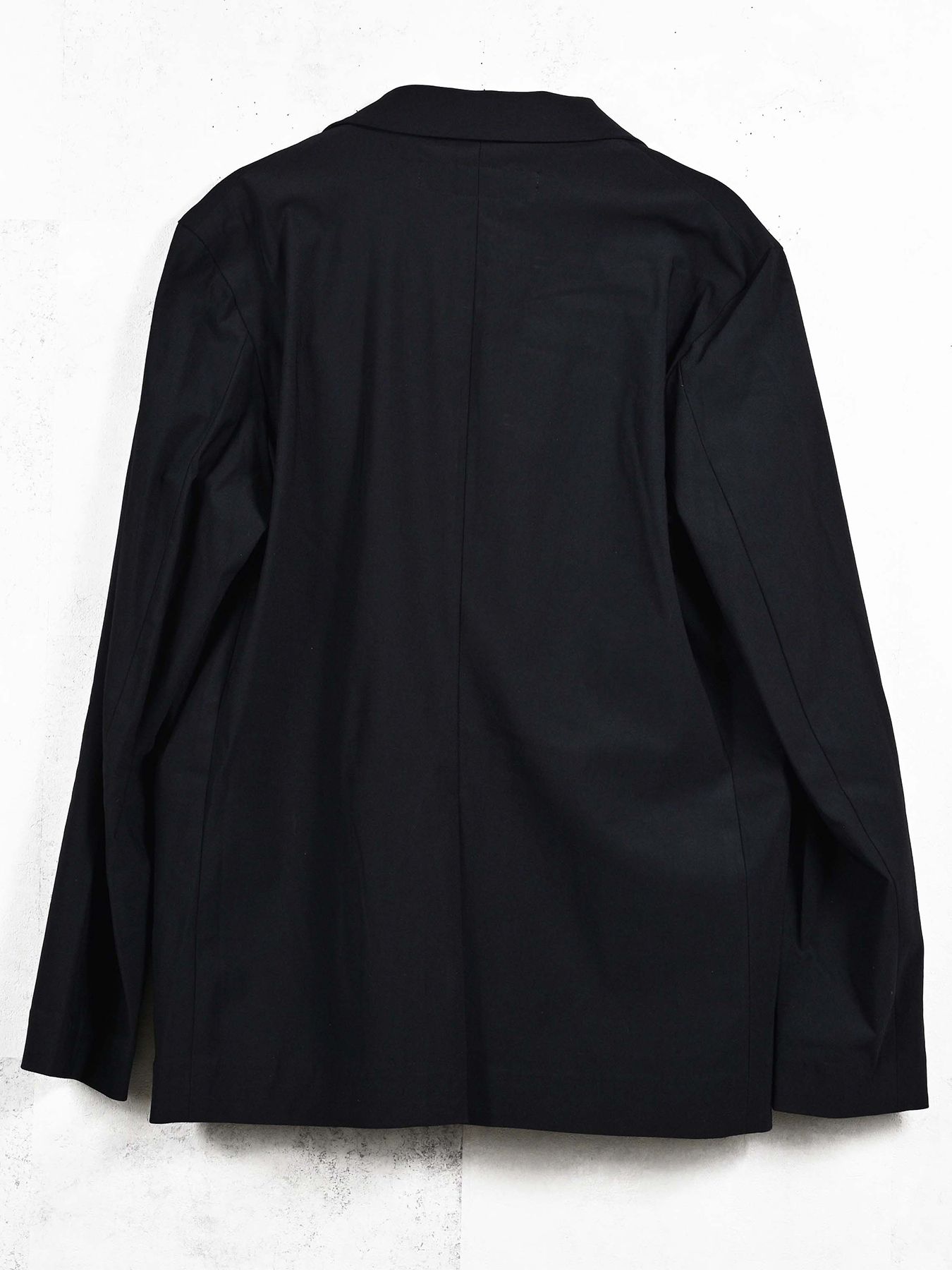 【予約品 11月16日(日) 締切】GARY LOOSE JACKET / ルーズフィット ジャージ テーラードジャケット / ブラック