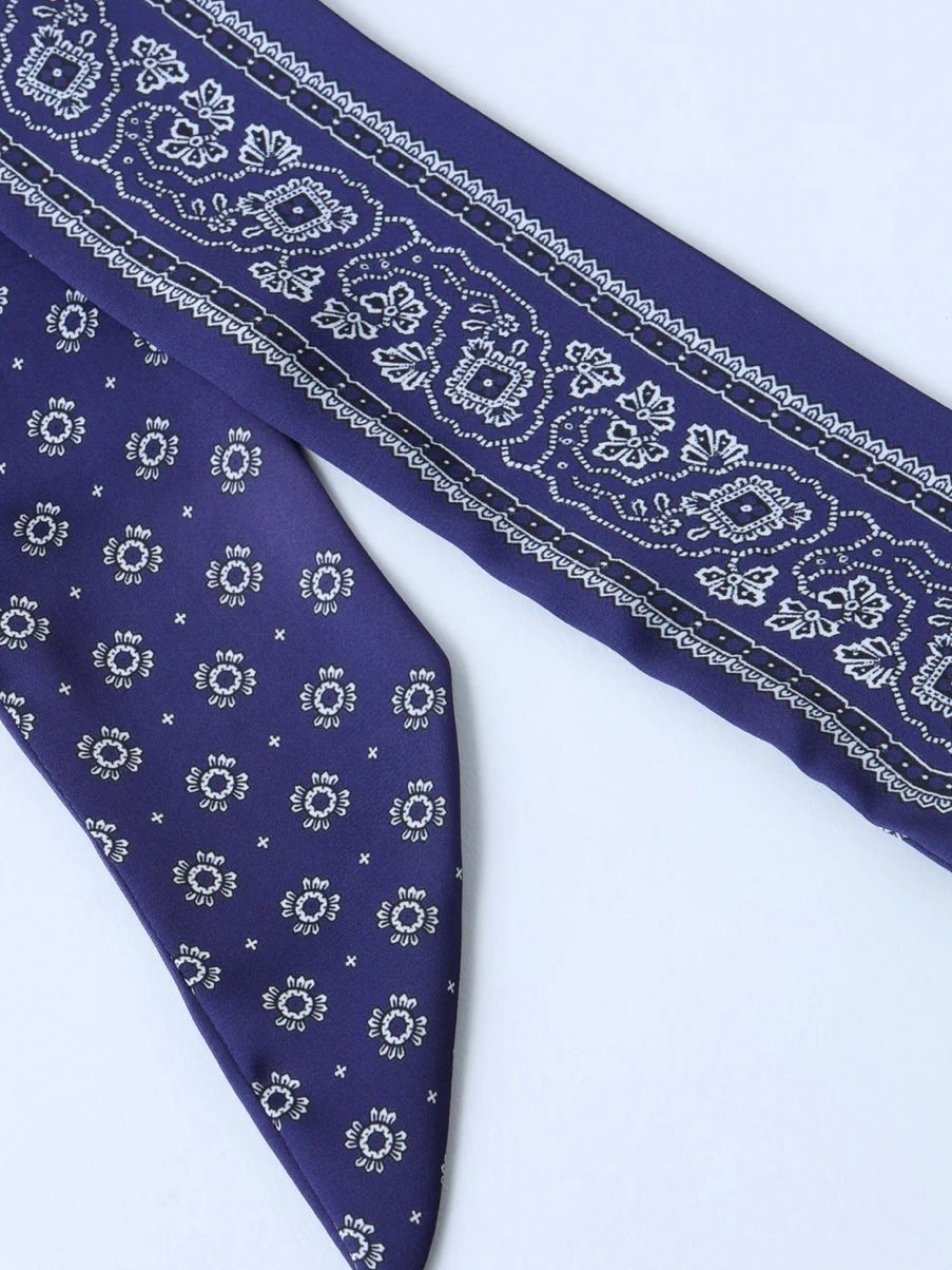BOW SCARF ネイビーパープル【71MICHAELミッシェル】