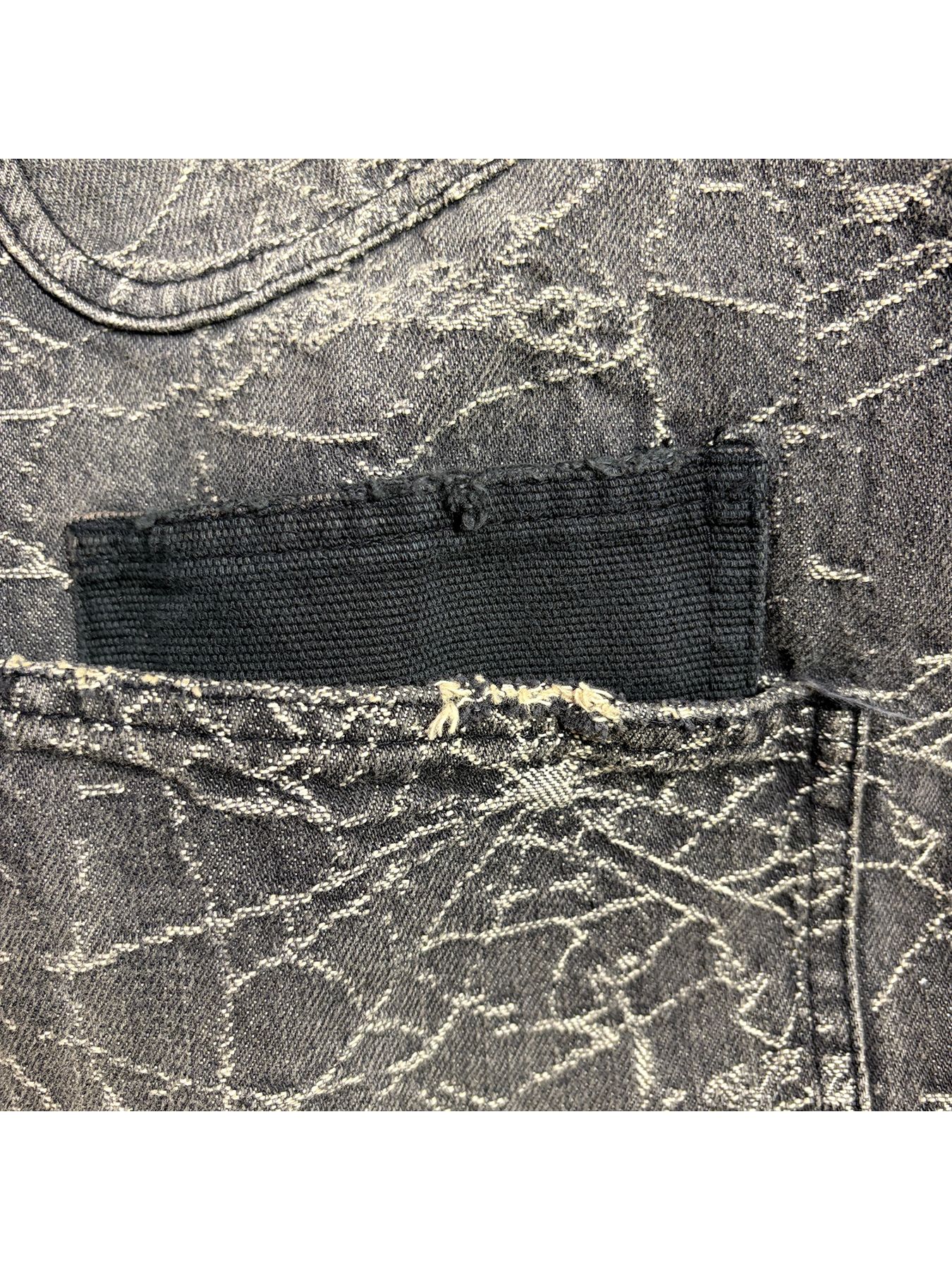 【予約品 3月9日(月) 18:00 締切】SPIDER JAQ DENIM JKT / スパイダー ジャガード デニム カバーオールジャケット / ブラック