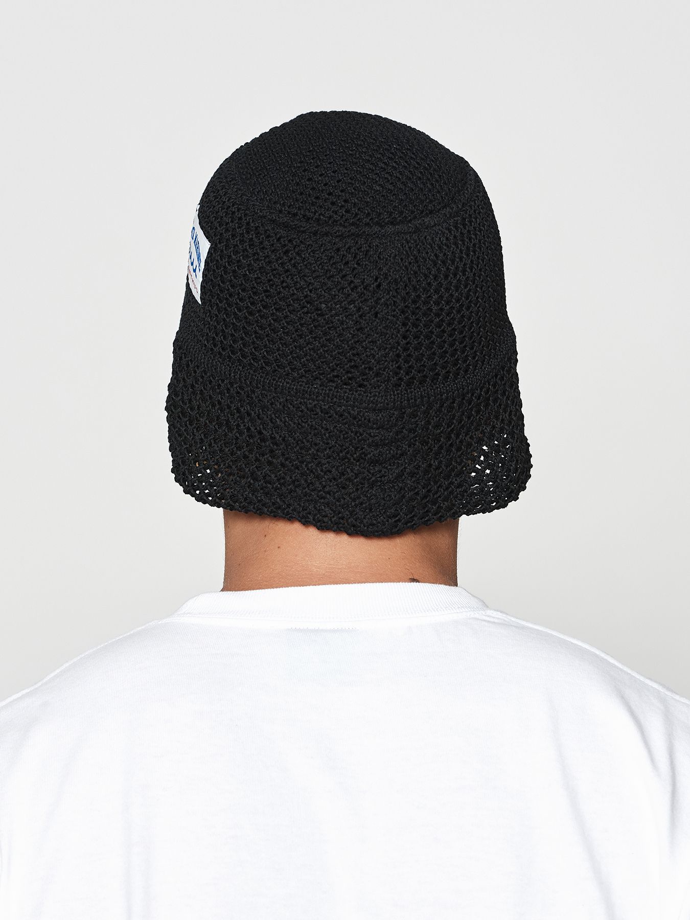 【予約品 10月9日(木) 締切】muta Mesh Knit Bucket Hat / ニットバケットハット / ブラック【Acanthus × muta MARINE】
