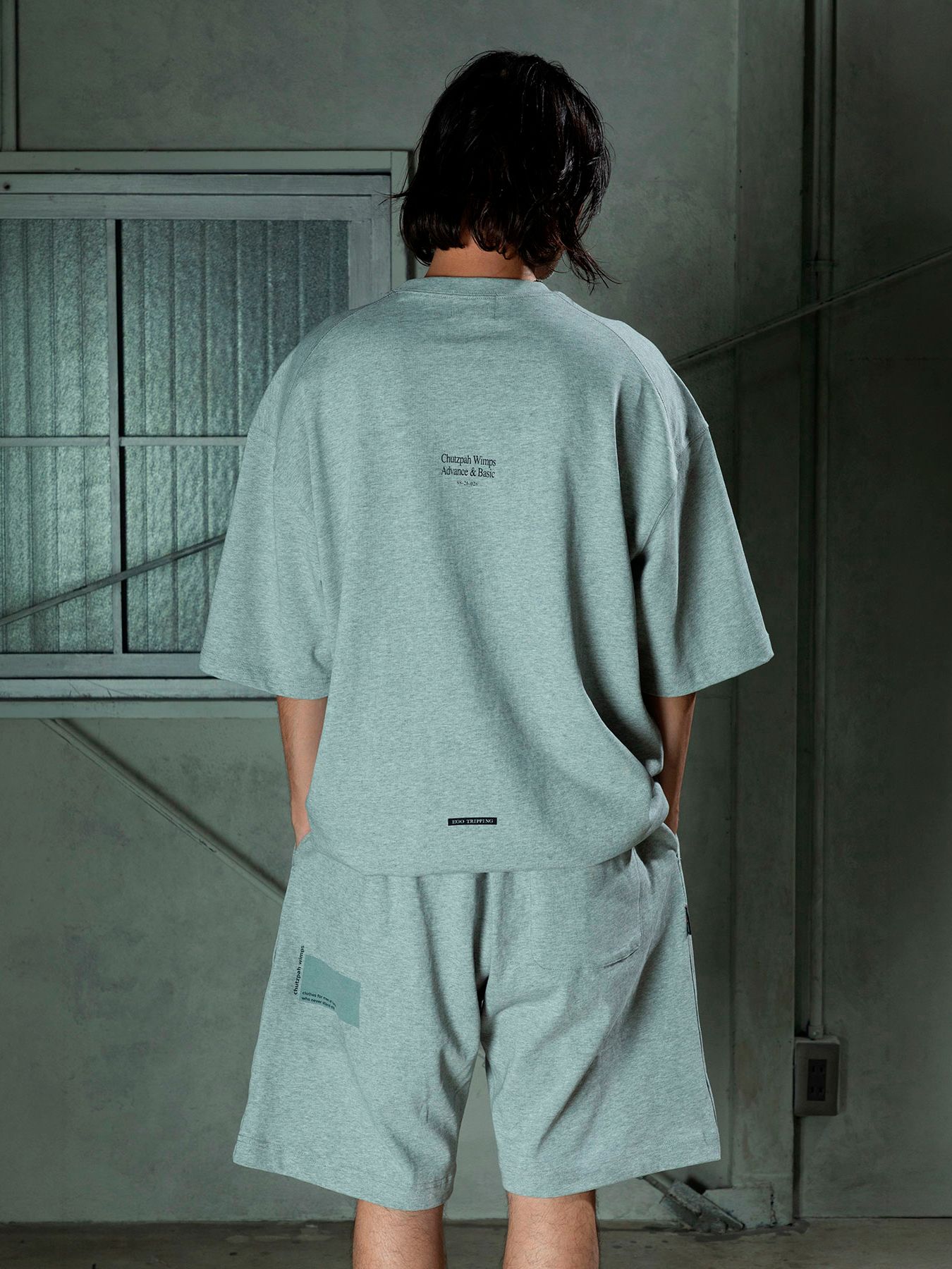【予約品 11月9日(月) 締切】HEAVYJERSEY Drip / ヘビーオンスジャージー ショーツ / 杢グレー