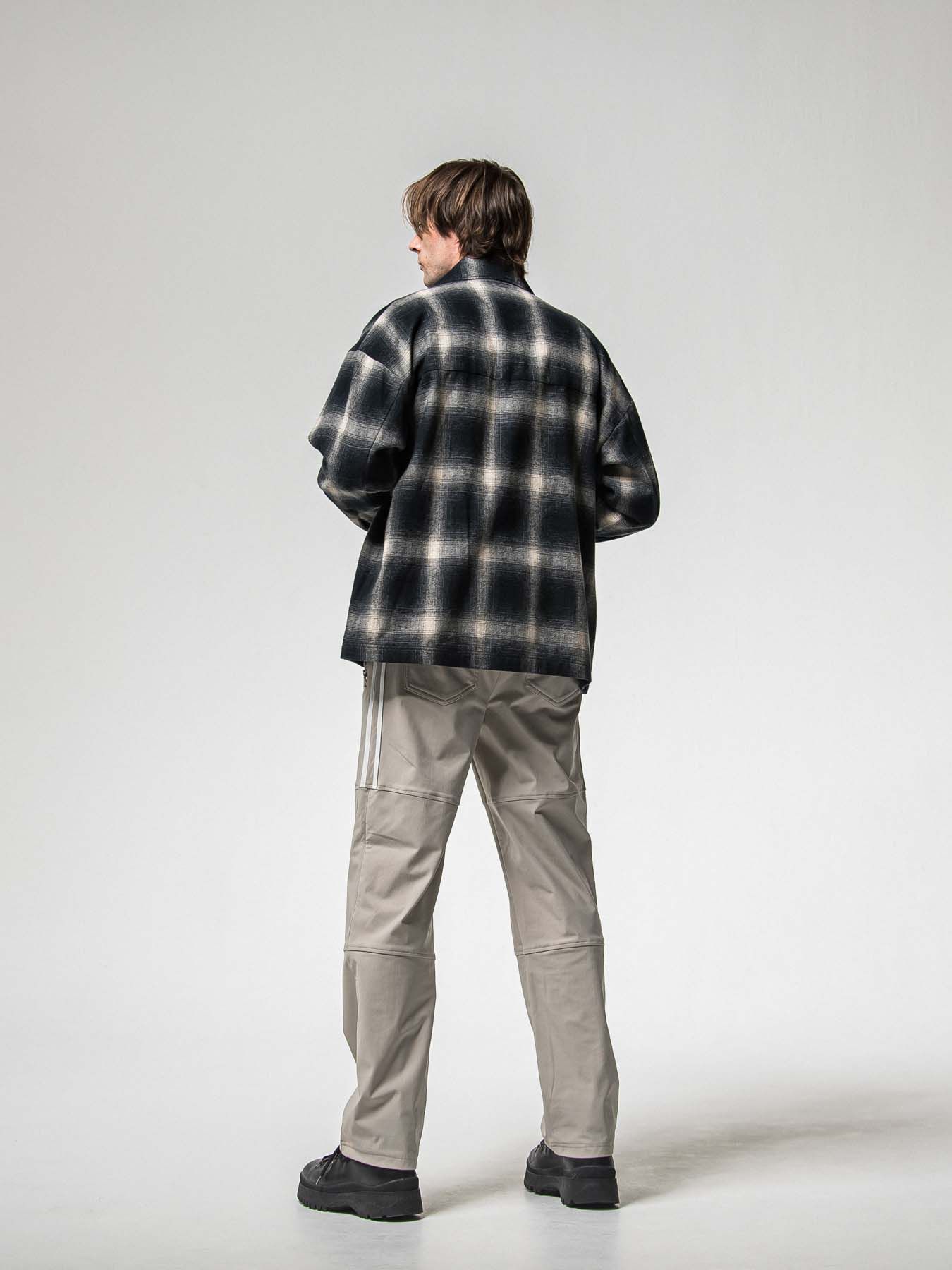 【予約品 8月31日(日) 締切】FLANNEL CHECK JK / フランネルチェック ジャケット / ブラック