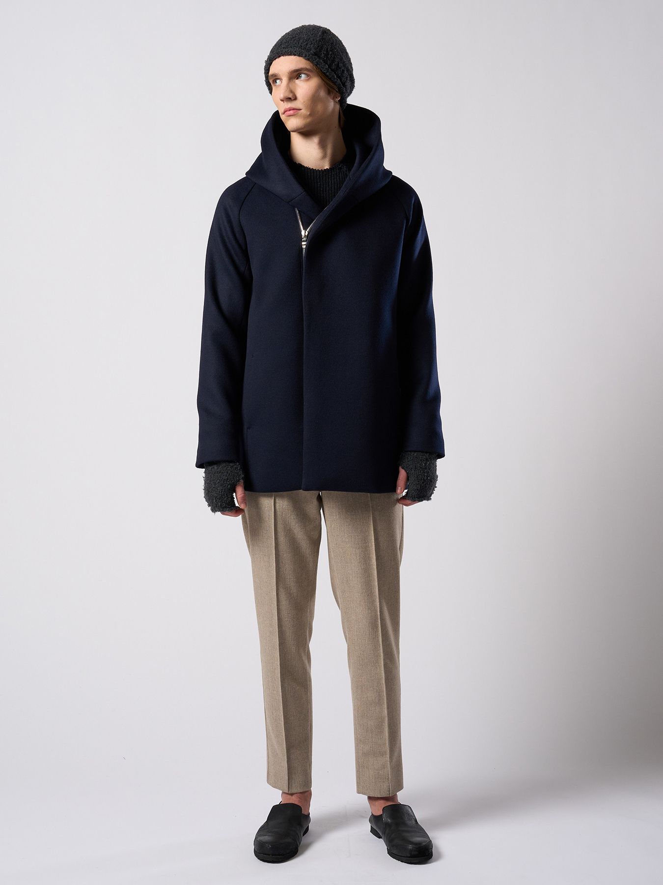 【予約品 4月19日(日) 18時締切】zip witch coat / ジップ ウィッチコート / ネイビー