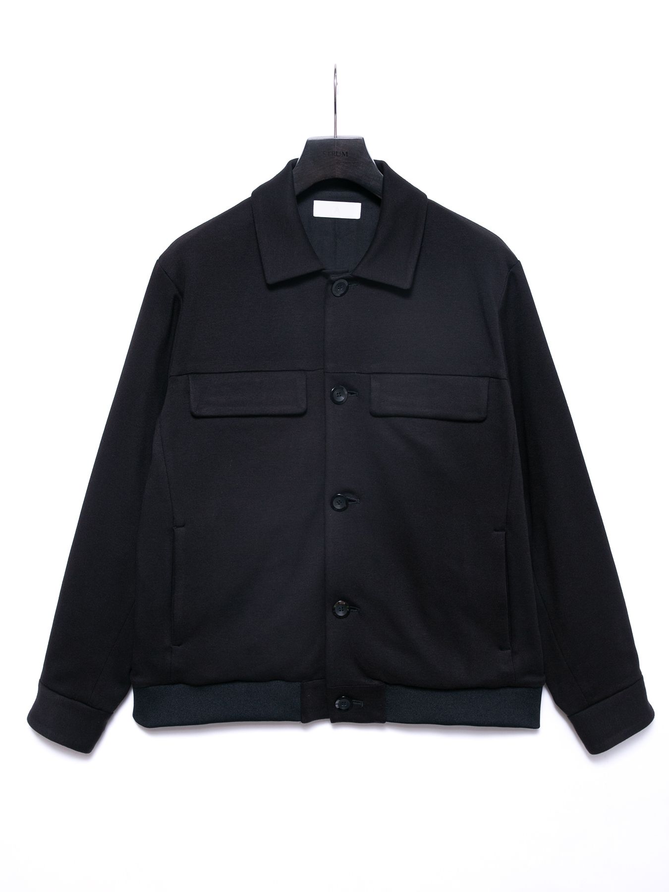 【予約品 4月6日(月) 締切】Technical Double Jersey Ponte Rib Blouson / 高機能ダブルジャージ ポンチ リブ ブルゾン / ブラック《∀ ターンエー》