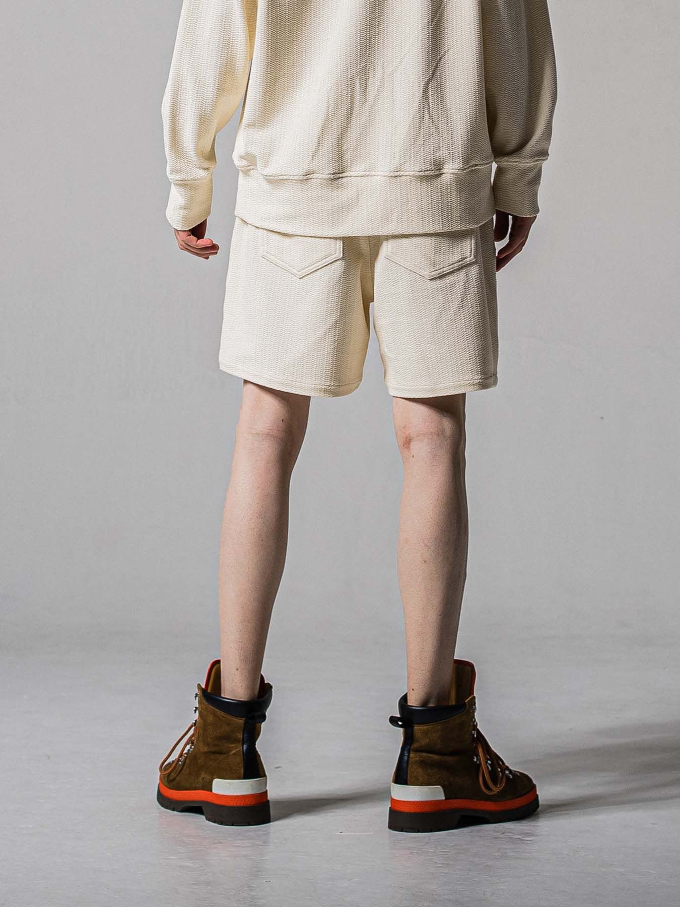 【予約品 11月16日(日) 締切】BLISTER KNIT HALF PT / ブリスターニットハーフパンツ / オフ