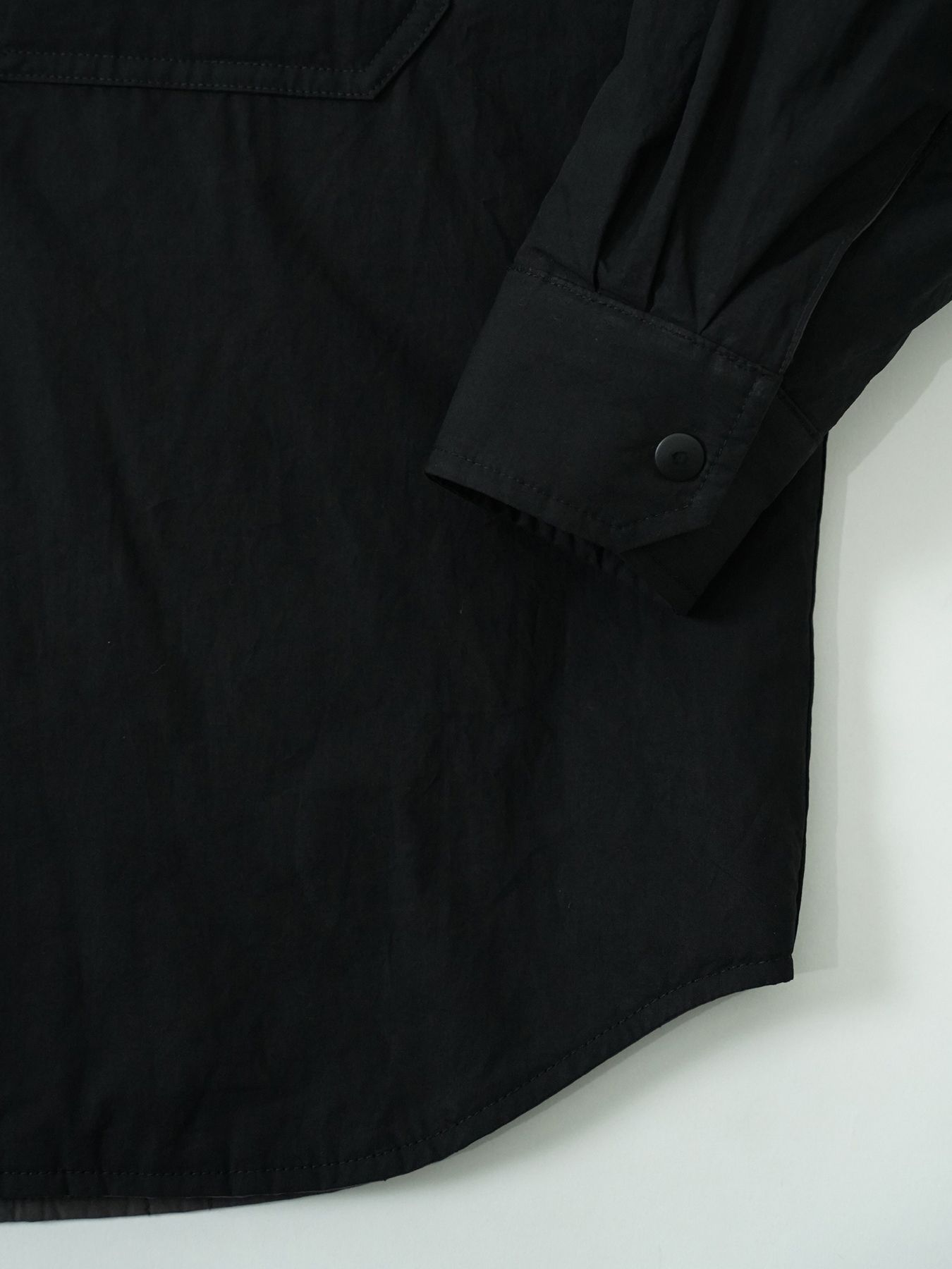 【予約品 5月6日(水) 締切】FLIPPADDING-SHIRTS / リバーシブルシャツ / チャコール×ブラック