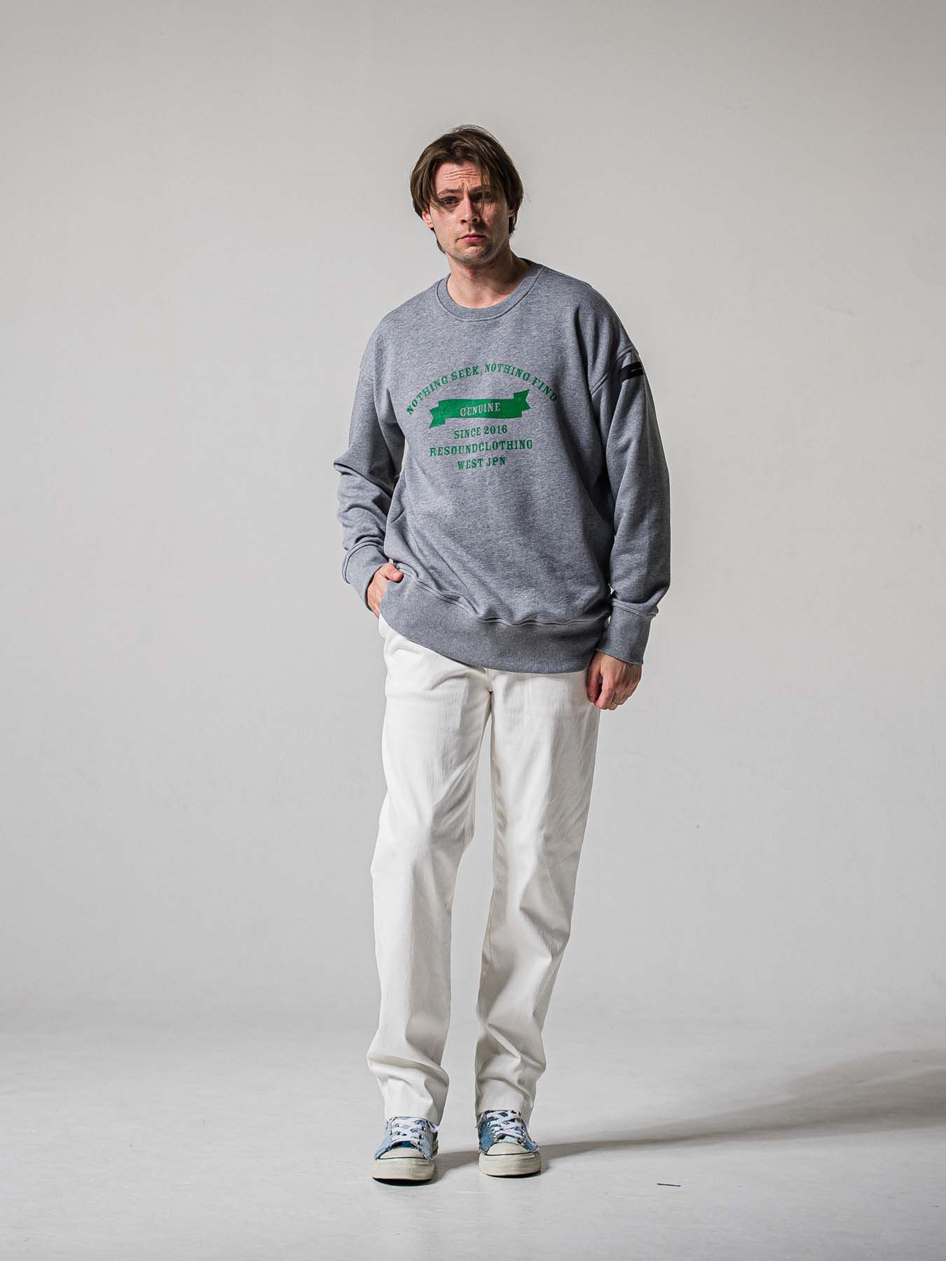 【予約品 11月16日(日) 締切】DENIM JERSEY WIDE PT / デニムジャージ セミワイドシルエット ワンタックイージーパンツ / ホワイト