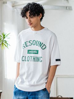 《予約品3月3日18：00締め》 college half sleave / ハーフスリーブT / ホワイト