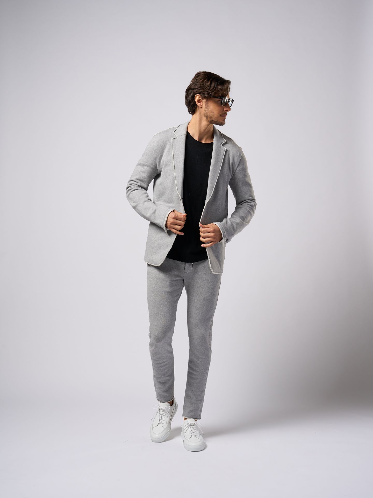 【予約品9月19日 10時締め】 jersey jacket / ジャケット / グレー