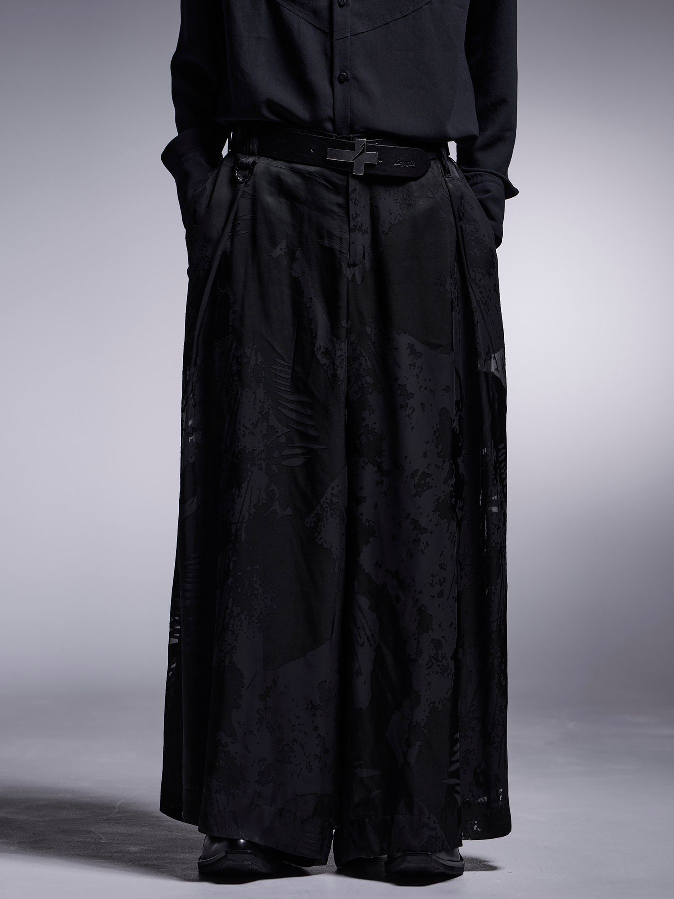 【予約品 7月13日(日) 締切】Wide Tuck Slacks / オパールワイドタックスラックス / ブラック