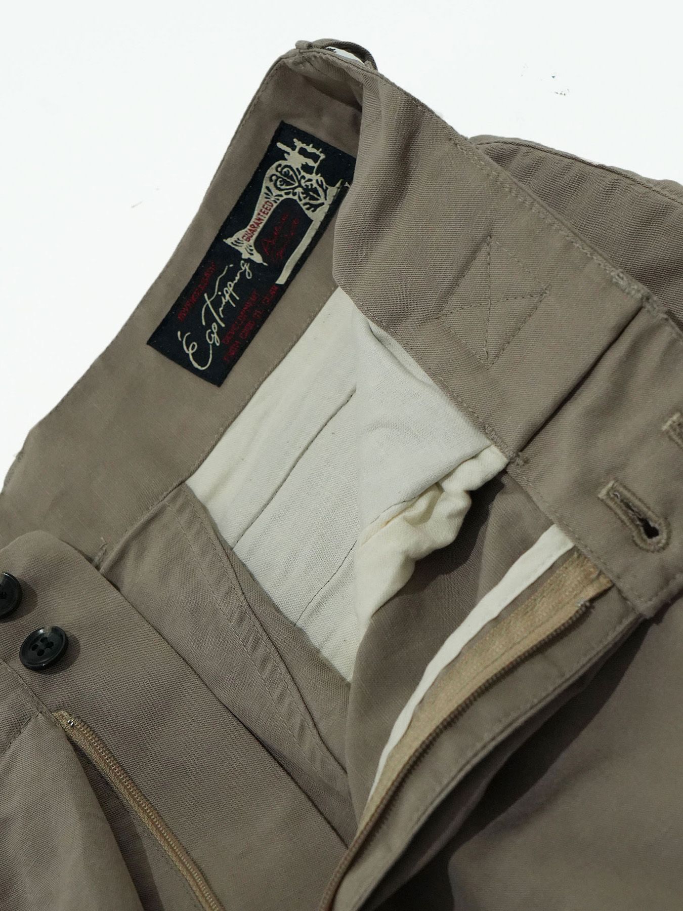 【予約品 2月1日(日) 締切】OVERTROUSERS / ボックスタックトラウザーズ / ベージュ